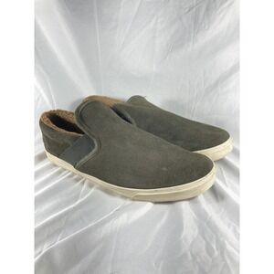 STAHEEKUM MEN'S GREENWOO PLUSH LINED SUEDE SLIP ON SNEAKER SLIPPER SMOKE  Sz 13